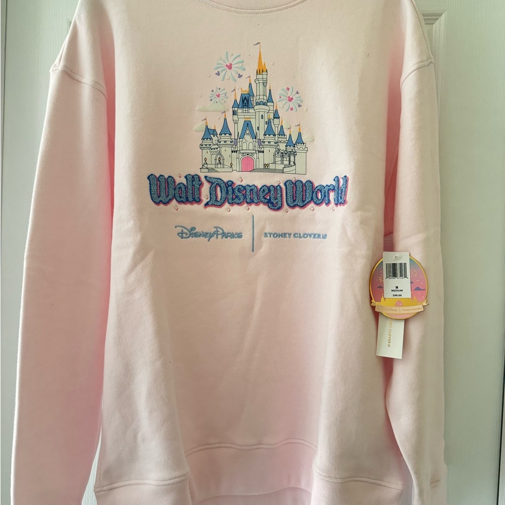 NWT Stoney Clover Disney Pink Castle Sweatshirt